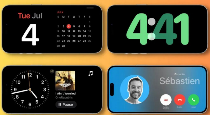 融安苹果手机维修分享iOS17横屏充电待机显示有什么好处 