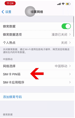 融安苹果14维修网分享如何给iPhone14的SIM卡设置密码 