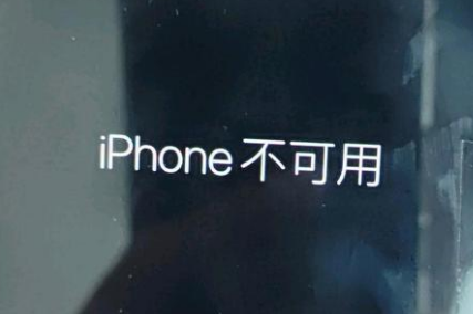 融安苹果服务网点分享锁屏界面显示“iPhone 不可用”如何解决 